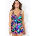 thumbnail image 5 of Swimsuits for All Women's Loop Strap Two-Piece Swimdress, 5 of 6