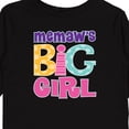 thumbnail image 4 of Inktastic Memaw Big Girl Girls Long Sleeve Toddler T-Shirt, 4 of 5