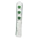thumbnail image 3 of Estuche de alineación de golf premium con patrón bordado, funda para palo de práctica de PU Blanco, 3 of 7