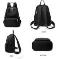 thumbnail image 4 of Mochila pequeña y ligera - Cartera, mini mochila antirrobo impermeable para mujer, Mochila Kawaii pequeña negra con colgante de accesorios bonitos para mujer (negra), 4 of 5