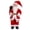 Red, variant on Mosiee Festive 12-inch Santa Figure Plush Doll for Christmas Window Decoration Chef-Style
