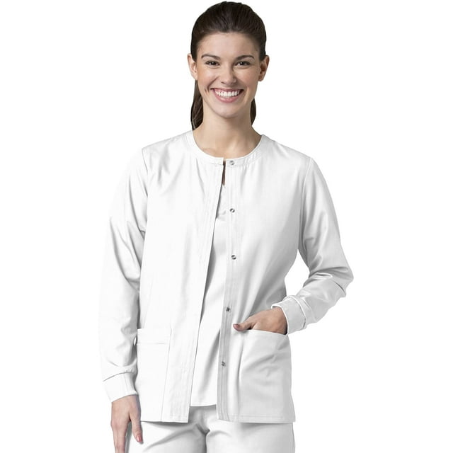 Red Panda Womens Warm Up Solid Scrub Jacket
