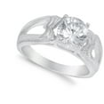 thumbnail image 4 of CHOOSE YOUR COLOR White CZ Vintage Heart Cutout Retro Ring 925 Sterling Silver Band Female Size 5, 4 of 4