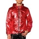 thumbnail image 1 of Chaqueta de fiesta y club con capucha y cremallera INSPIRE CHIC para hombres Rojo 2XL, 1 of 6