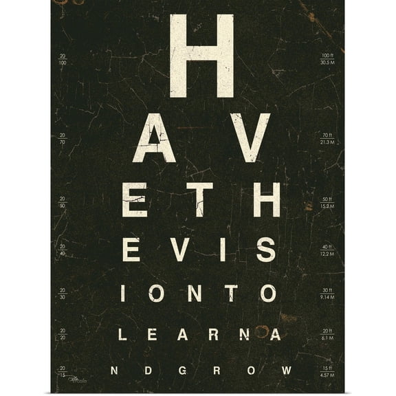 Great BIG Canvas | Rolled Pela Studio Poster Print entitled Eye Chart IV