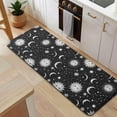 thumbnail image 5 of Black White Sun Moon Star Constellation Pattern Kitchen Rug Mat,Kitchen Runner Rugs Non Skid Washable,Decorative Kitchen Floor Mats for Kitchen,Sink,Laundry,17"x47.2", 5 of 7
