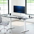 thumbnail image 3 of VIVO Black 71 x 30 inch Universal Solid Top for Sit Stand Desk Frames, 3 of 9