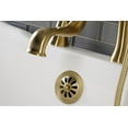 thumbnail image 2 of Kingston Brass KS228PXSB Deck Mount Clawfoot Tub Faucet with Hand Shower, Brushed Brass, 2 of 3