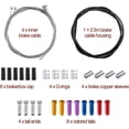 thumbnail image 2 of Bike Brake Set with Aluminum Alloy Cables End Caps - 2.5m Brake Cable Set, 2 of 5