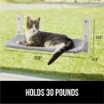 thumbnail image 4 of Hamaca plegable para ventana de gato GORILLA GRIP, soporta hasta 13.6 kg, 4 of 9