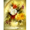 thumbnail image 2 of Bolokofsky, Ronald 12x14 White Modern Wood Framed Museum Art Print Titled - Summer Bouquet II, 2 of 4