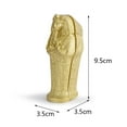 thumbnail image 3 of Egyptian Mummy Pharaoh Sarcophagus w/Mummy Figurine Home Decor Collectible Egypt Souvenirs(Gold), 3 of 9