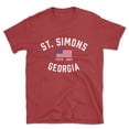 thumbnail image 1 of St. Simons Georgia Patriot Men's Cotton T-Shirt, 1 of 1