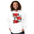 thumbnail image 4 of Noel Poinsettia Christmas Flower Hoodie Sweatshirt Women Men Brisco Brands S, 4 of 6