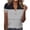 Navy, variant on QATAINLAV 2024 Summer Womens Tops Casual Button V-Neck Lace Short Sleeve Blouses Fashion Striped Prints Henley Shirts Casual Loose Going Out Pullover Dollar Sales Navy M