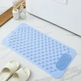 thumbnail image 4 of Anti- Bath & Shower Mat with Exfoliating Texture - 27x14 Inch Non- Tub Mat with 100+ Suction Cups, Drain Holes & Massage Points - Machine Washable Bathroom Safety Mat, 4 of 5