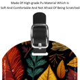 thumbnail image 4 of Square 2Pack PU Leather Thanksgiving Leaves Cruise Luggage Tag with Privacy Cover and Name ID Tag for Travel Handbags Backpacks Luggage Tags, 4 of 6