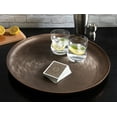 thumbnail image 5 of Kate and Laurel Stovring Round Metal Tray, Bronze 16" Diameter, 5 of 8