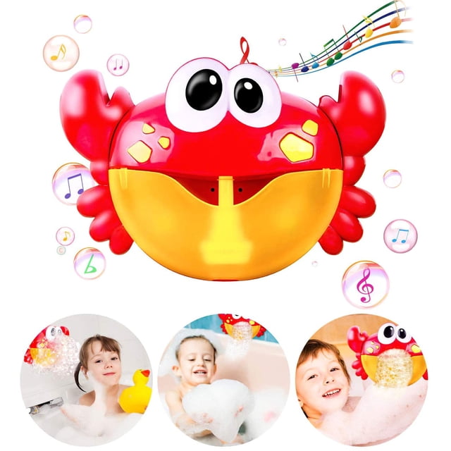 Children Bubble Machine Automatic Bubble Maker Baby Kids Musical Fun Suction Cup Bathtub Toy Gift