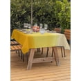 thumbnail image 3 of Outdoor Tablecloth with Umbrella Hole for Patio/Picnic/Party/Camping, Yellow Ombre Waterproof Table Cloth Rectangle Table Cover Washable, Modern Abstract Art Abstract (52"x 70"), 3 of 8