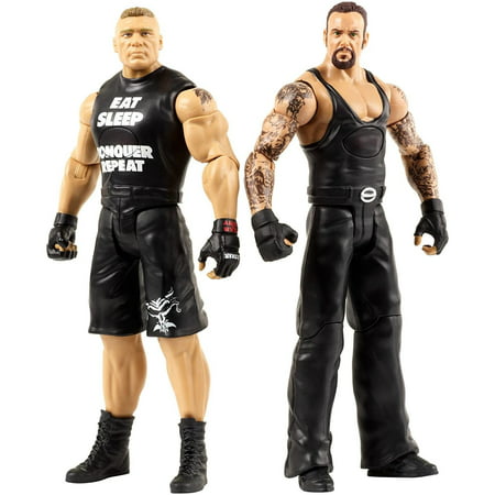 DXG94 WWE Tough Talkers Undertaker & Brock Lesnar Figure,