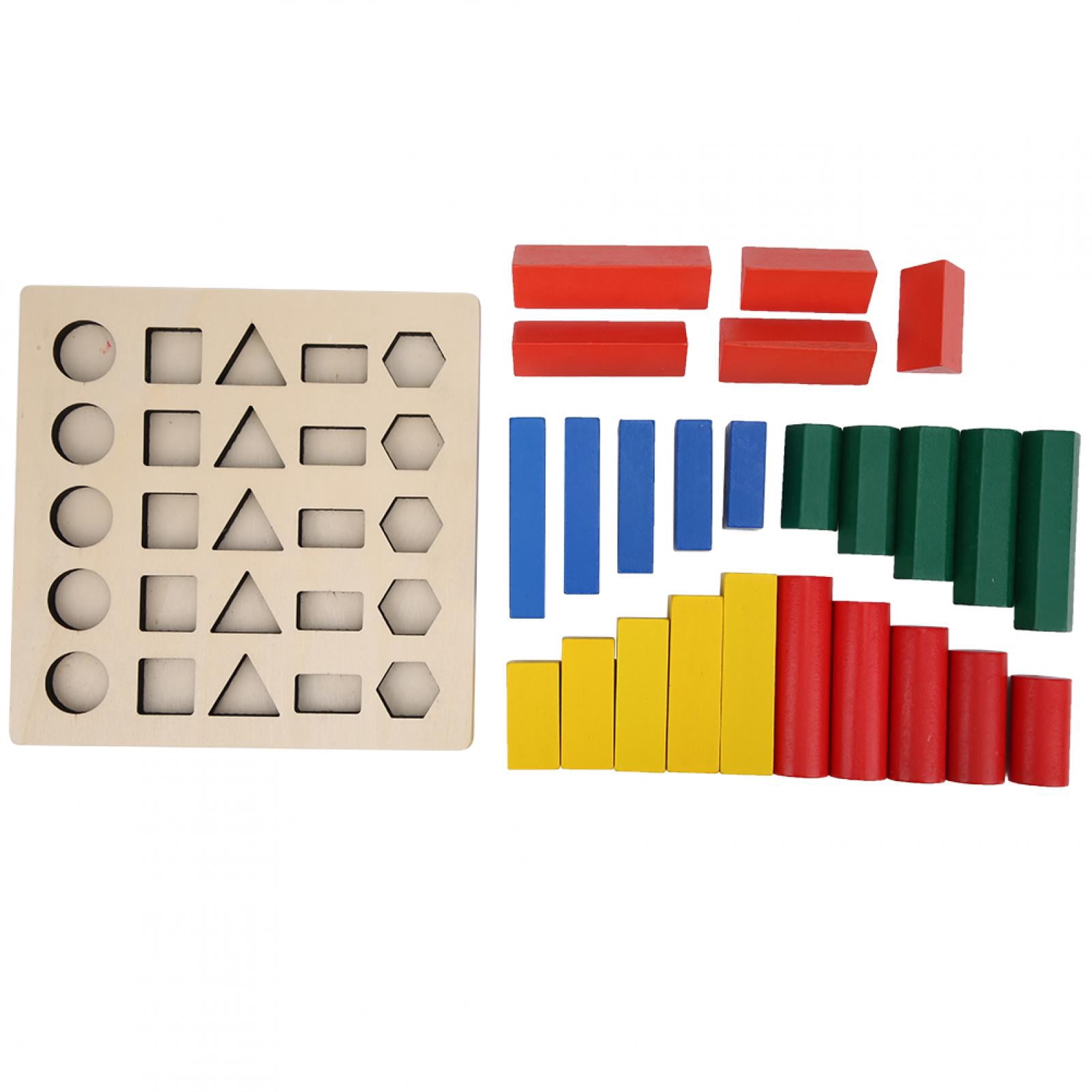 Coogam Puzzle en bois pour tri des formes et reconnaissance des couleurs | Jeu de société éducatif de motricité fine pour enfants d'âge préscolaire
