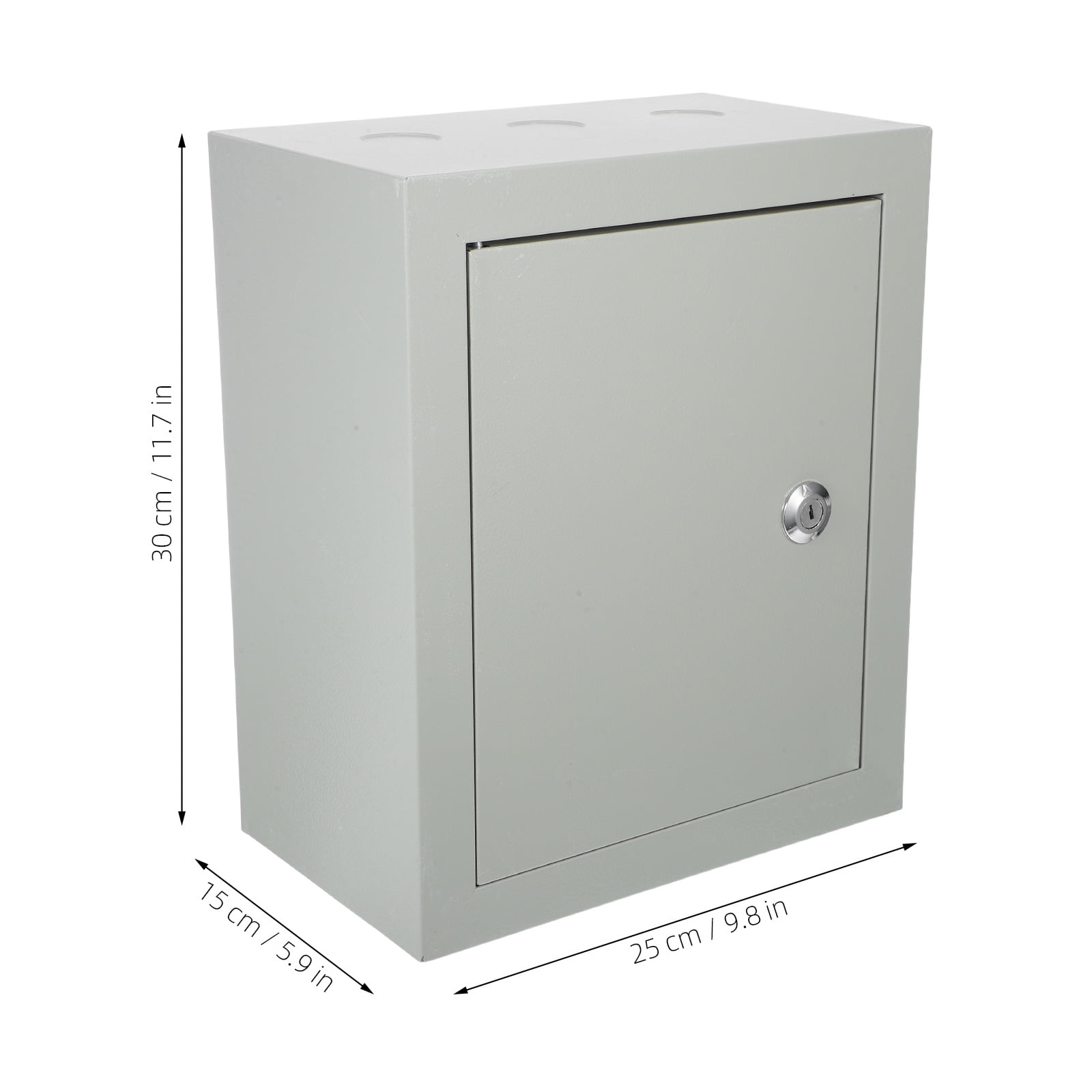 BESTYASH Surface Mount Plated Silver Electrical Waterproof Box for Outdoor Applications