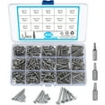 thumbnail image 1 of Vis Torx en Acier Inoxydable Auto-Perçantes avec Perceuses - 400 Pcs, 1 of 5