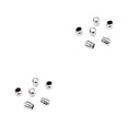 thumbnail image 1 of mmirethe 5 Pieces Guitar Switch Tip Wear-resistant Disjunctor Cover Cross-section Toggle Knob Caps Remote Pickup Chrome Color 2Set, 1 of 6