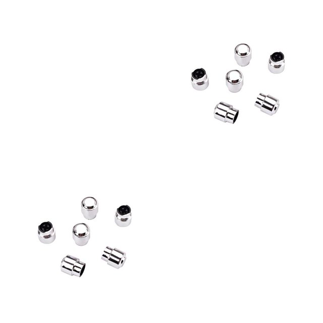 mmirethe 5 Pieces Guitar Switch Tip Wear-resistant Disjunctor Cover Cross-section Toggle Knob Caps Remote Pickup Chrome Color 2Set