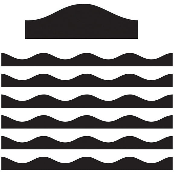 Ashley Productions Magnetic Border Black 12 Feet Per Pack 6 Packs (ASH10188-6)