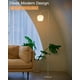 thumbnail image 2 of Lámpara de pie LED ONEWISH, 165 cm, cristal opalino blanco, 120 V, 2 of 6