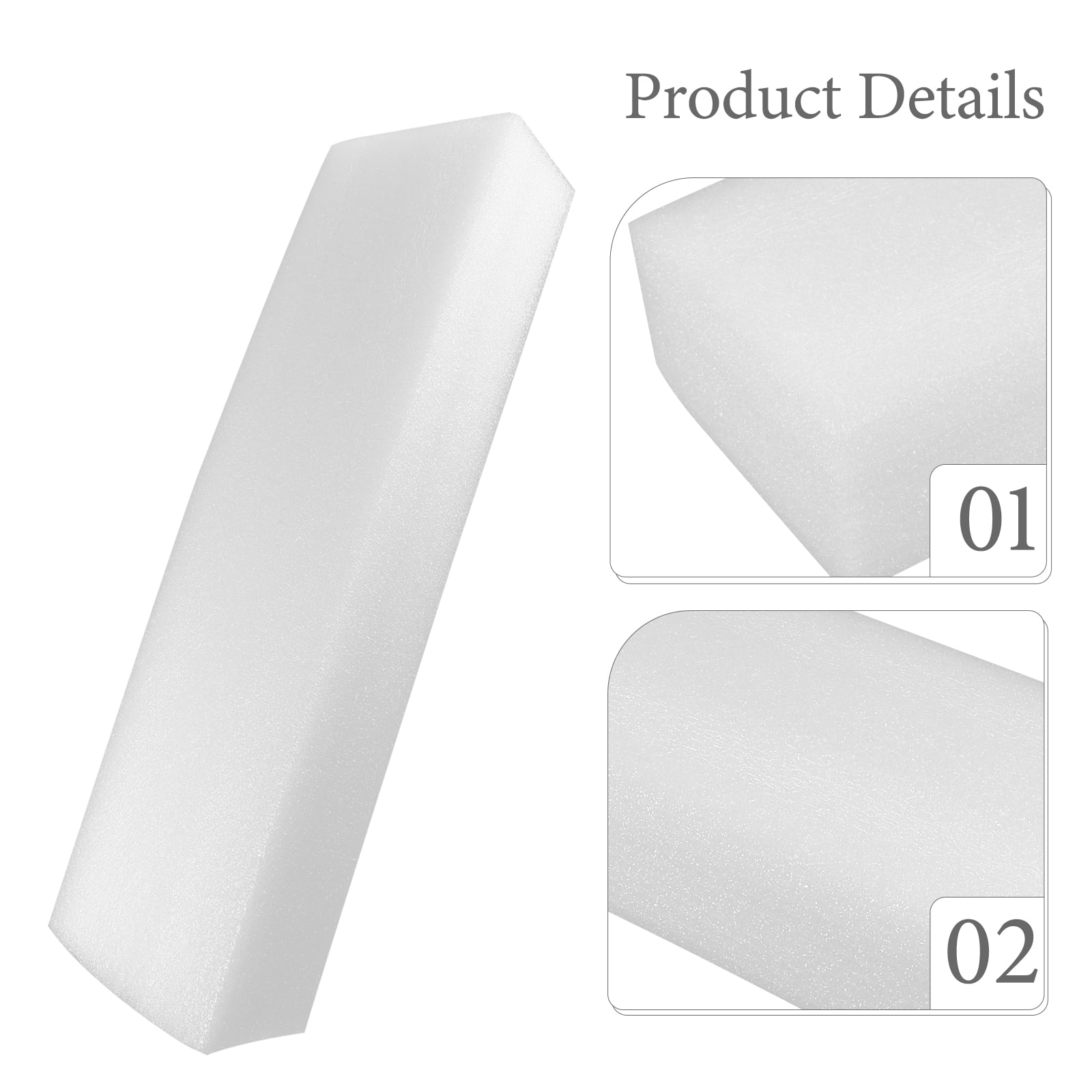 RENACLIPY 2-Pack White Foam Block Base for and Artificial Flower Arrangements, Stable and Multi-Purpose Floral Foam