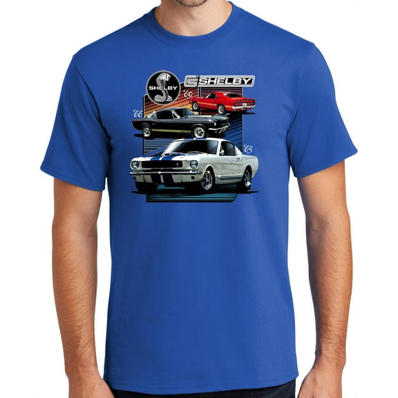 Buy Cool Shirts Various Ford Shelby Cars Cotton T-shirt, XL Royal Blue - Tall