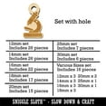 thumbnail image 2 of Microscope Biology Science Wood Mini Charms Shapes DIY Craft Jewelry - With Hole - 16mm (22pcs), 2 of 7