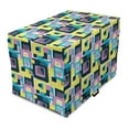 thumbnail image 1 of Abstract Dog Crate Cover, Modern Pattern of Geometric Shapes Streaks Digital Colorful Art Squares, Easy to Use Pet Kennel Cover Small Dogs Puppies Kittens, 7 Sizes, Multicolor, by Ambesonne, 1 of 6