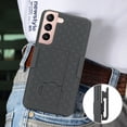 thumbnail image 6 of Case with Clip for Samsung Galaxy S22 Plus 5G, Nakedcellphone Slim Hard Shell Phone Cover with Kickstand and [Rotating/Ratchet] Belt Hip Holster Combination - Black Tread, 6 of 7