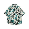 thumbnail image 3 of DDAPJ pyju Men's Hawaiian Floral Shirts Short Sleeve Casual Button Down Shirts Tropical Holiday Beach Shirt Aloha Party Top Lightning Sales Multicolor XXXL, 3 of 5