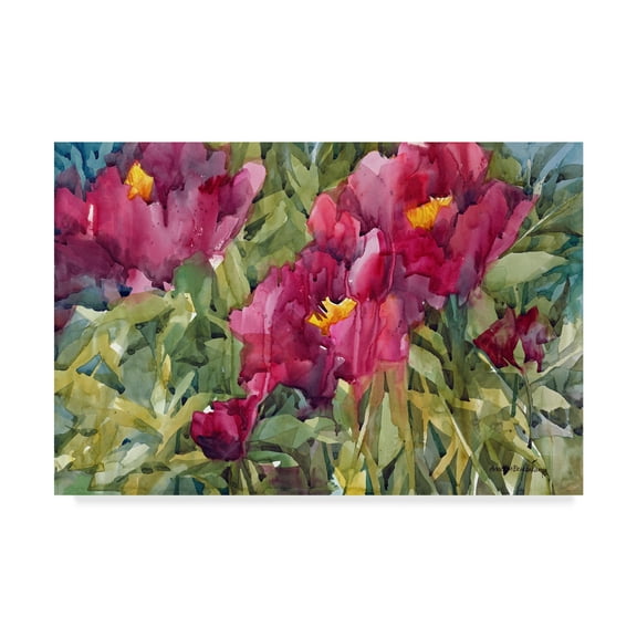 Trademark Fine Art 'Burgeoning Blossoms' Canvas Art by Annelein Beukenkamp