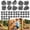 50pcs Natural Gray, variant on 25pcs Natural Gray Climbing Holds, DIY Wall Mount Use