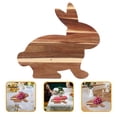 thumbnail image 2 of Planche à Découper en Bois en Forme de Lapin Planche à Fromage Assiette de Service pour Fruits, 2 of 8