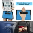 thumbnail image 4 of SOATUTO for Microsoft Surface Pro 7 Plus Pro 7 6 5 4 12.3 inch Tablet Hard Back Cover with Pen Holder Shoulder / Hand Strap and HD Clear Tempered Glasss Screen Protector Film - Black+Blue/1 Pcs, 4 of 6
