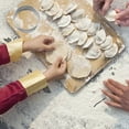 thumbnail image 4 of Boreal Craft Stainless Steel Round Dumpling Skin Wrapping Dumpling Skin Cutter Pressing Dumpling Skin Tool Cookie Dumpling Tray Freezer Pie Crust Bun Dumpling Walnut Cookie Dumping Ravioli And, 4 of 7