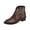 Brown, variant on Women Embroidery Pattern Pointed Toe Low Block Heel Western Ankle Boots, Smooth Woven Fabric, Thin Cushioned Footbed, Flexible Anti Slip Outsole, Vintage Cowboy Silhouette for Daily,Black 6