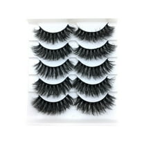 GHSOHS 5 Pairs Eyelashes Boxed Thick Long Eyelash Clusters Soft Natural Manga Lash Clusters Extension Makeup Party Daily Stage Use False Eyelashes