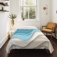 thumbnail image 4 of Aqua Beige Ombre Tapestry for Bedroom Wall Hanging Tapestry, Modern Abstract Moire Art Geometric Ceiling Backdrop Tapestries Poster Blanket Wall Decor for Teens Room Living Room Dorm 39" x 59", 4 of 8