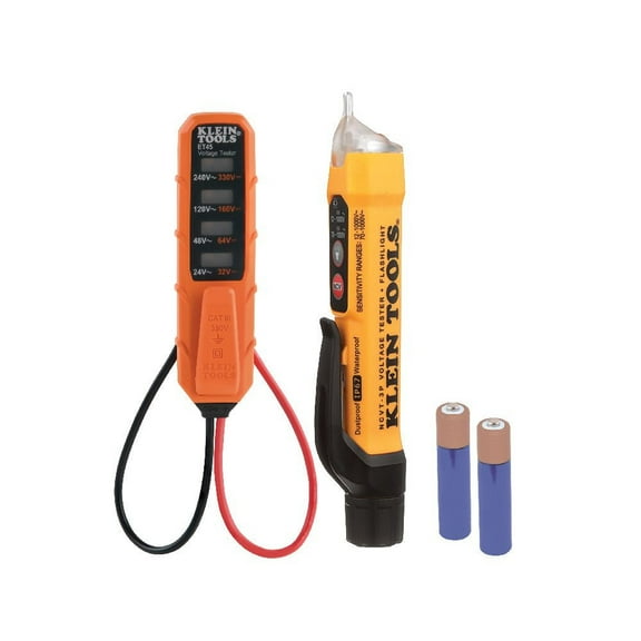 Klein Tools NCVT3PKIT, 12-1000V AC/70-1000V AC Clear Circuit Tester 2 Piece