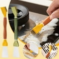 thumbnail image 1 of Fiudx Pala de Limpieza de Doble Cabezal, Diseño Ergonómico de Cepillo, Mango Largo Antideslizante, Multifunción para Eliminar Aceite, Manchas Difíciles, Apto para Fregadero y Cocina, Juego de 1 Pieza, 1 of 4