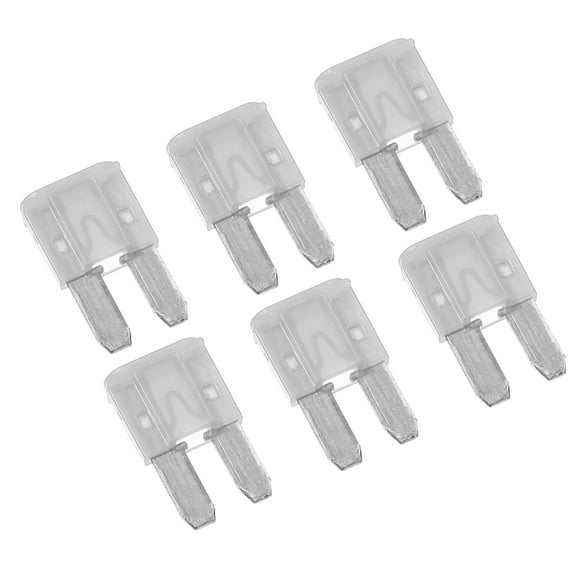 Unique Bargains 6pcs 25A 25Amp Car Mini Blade Fuses for Boat Truck RV Camper Motorcycle SUV Replacement Fuse White