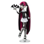 Monster High Reel Drama Draculaura Collector Doll in Black and White, Reproduction with Poster